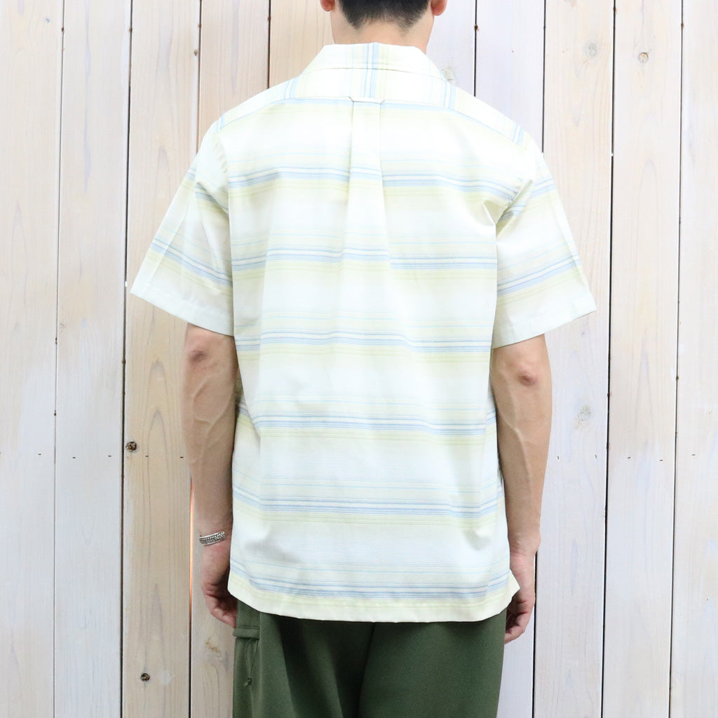 nanamica : Open Collar Pique S/S Shirt (Yellow)