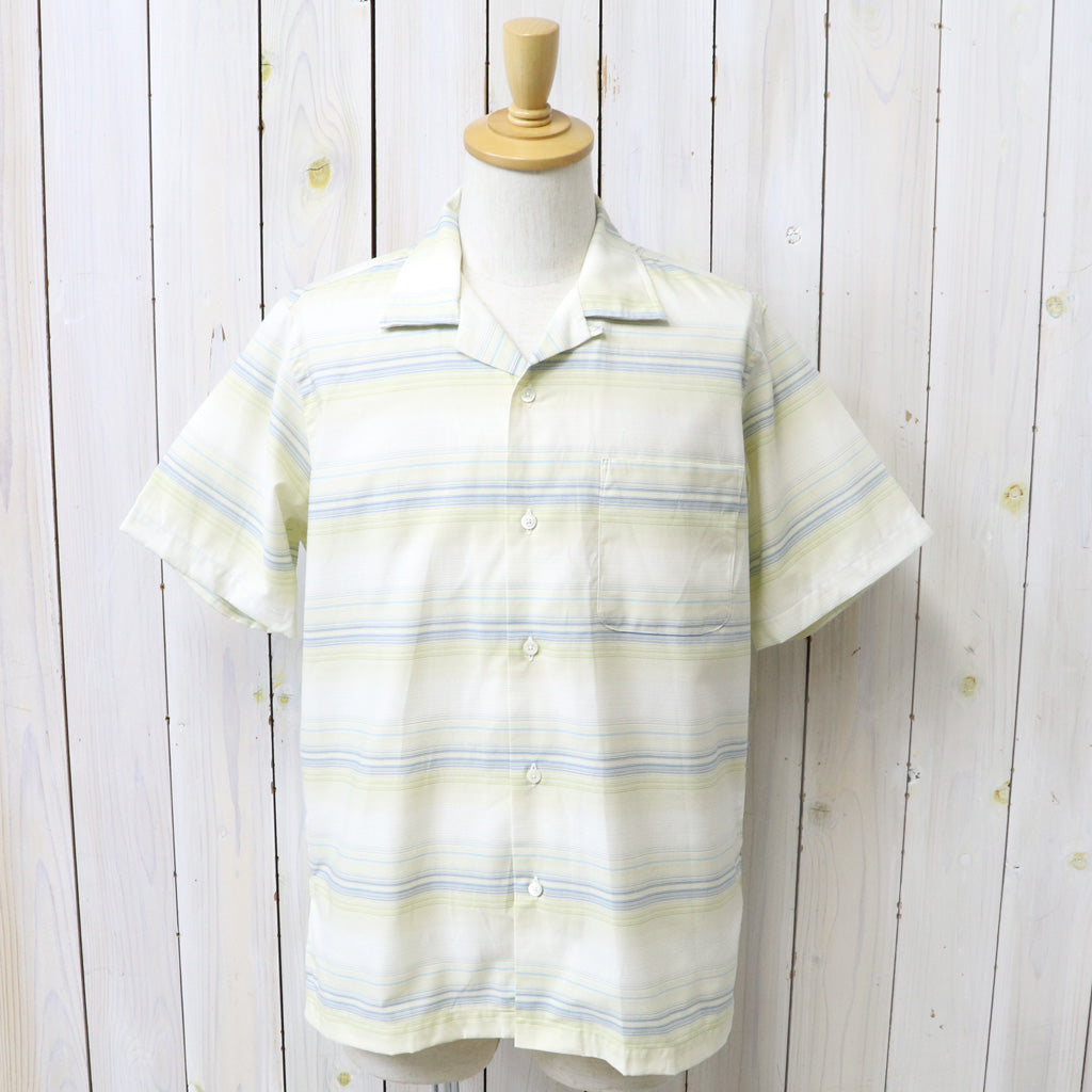 nanamica : Open Collar Pique S/S Shirt (Yellow)
