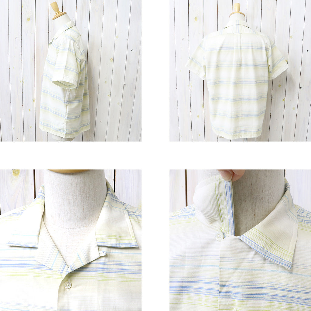 nanamica : Open Collar Pique S/S Shirt (Yellow)