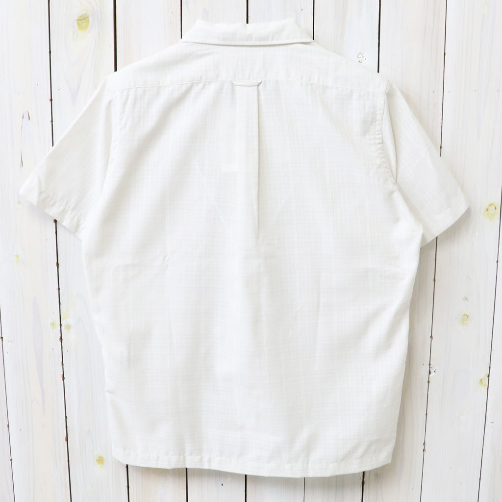 nanamica : Open Collar Panama S/S Shirt (Off White)