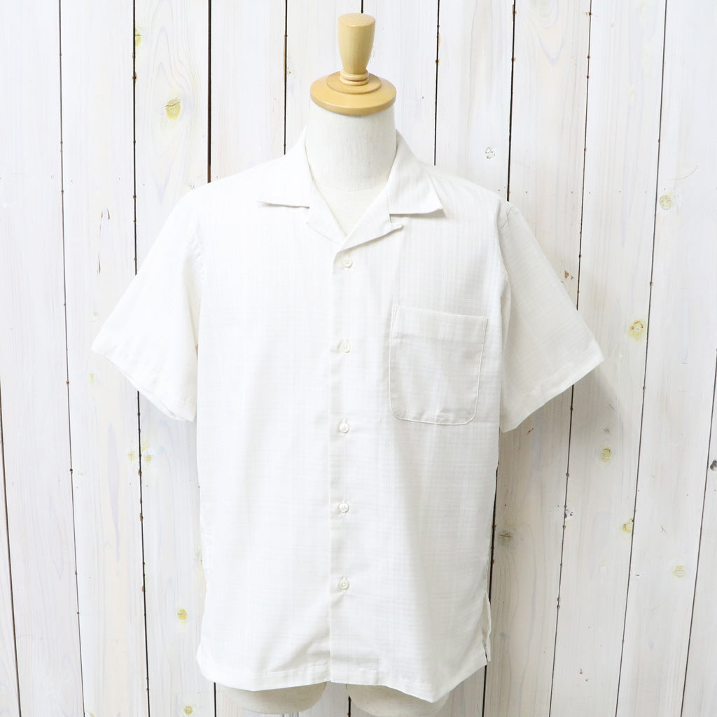 nanamica : Open Collar Panama S/S Shirt (Off White)