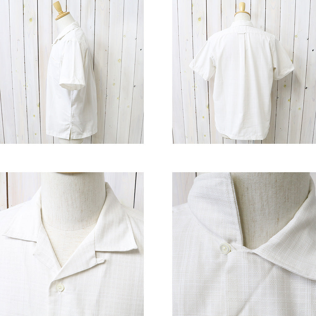 nanamica : Open Collar Panama S/S Shirt (Off White) – Reggieshop