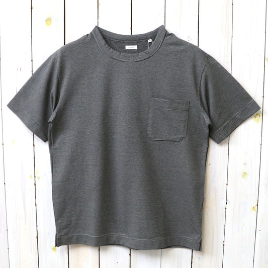 【SALE30%OFF】nanamica : Micro Stripe Pocket Tee (Black/Gray)