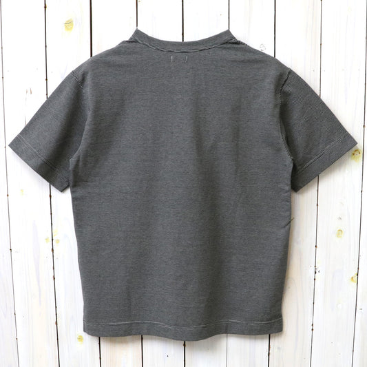nanamica : Micro Stripe Pocket Tee (Black/Gray)