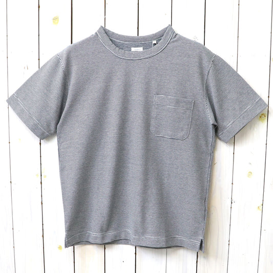 【SALE30%OFF】nanamica : Micro Stripe Pocket Tee (Navy/White)