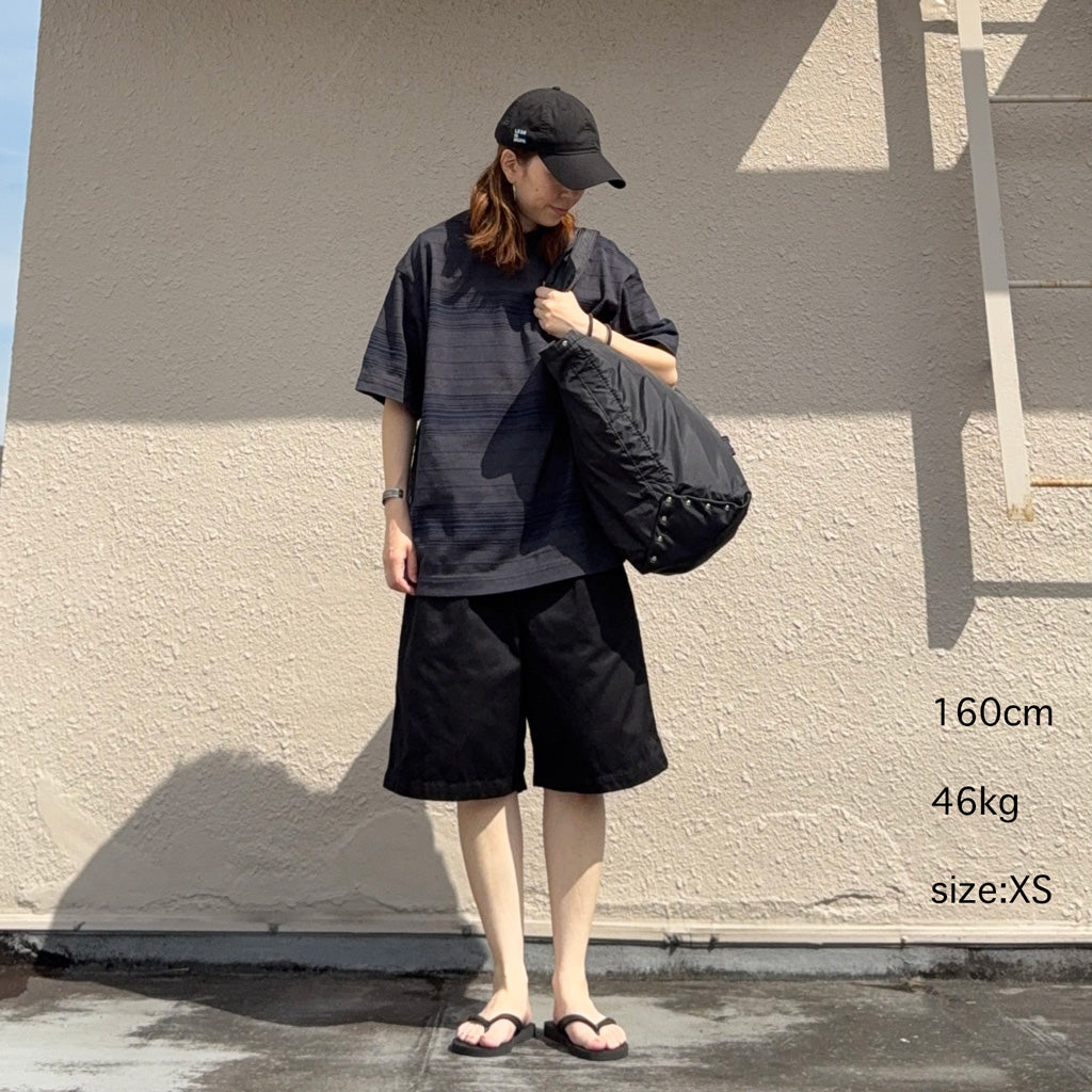 【SALE30%OFF】nanamica : Stripe Tee (Charcoal)