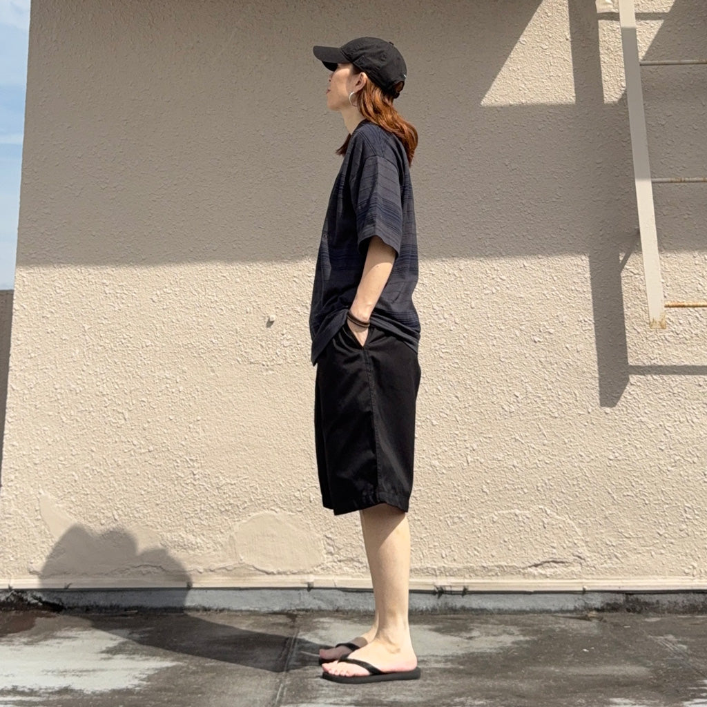 【SALE30%OFF】nanamica : Stripe Tee (Charcoal)