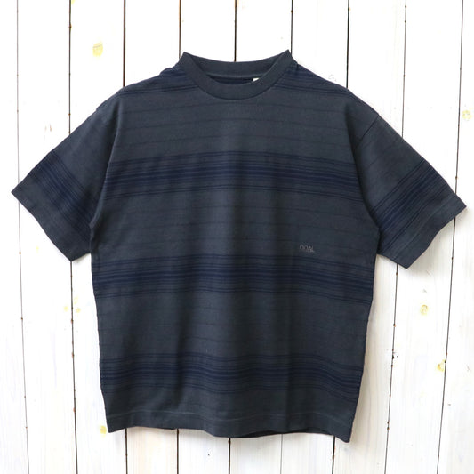 【SALE30%OFF】nanamica : Stripe Tee (Charcoal)