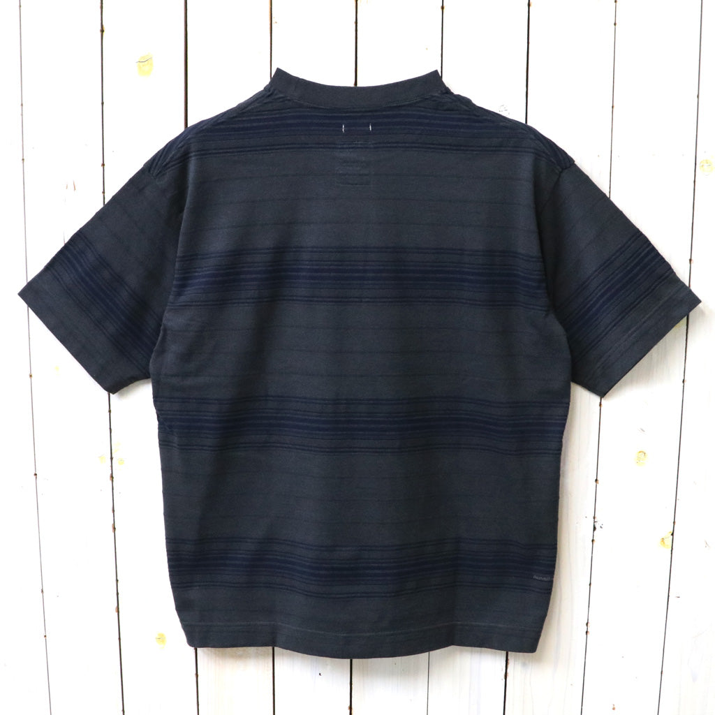 【SALE30%OFF】nanamica : Stripe Tee (Charcoal)
