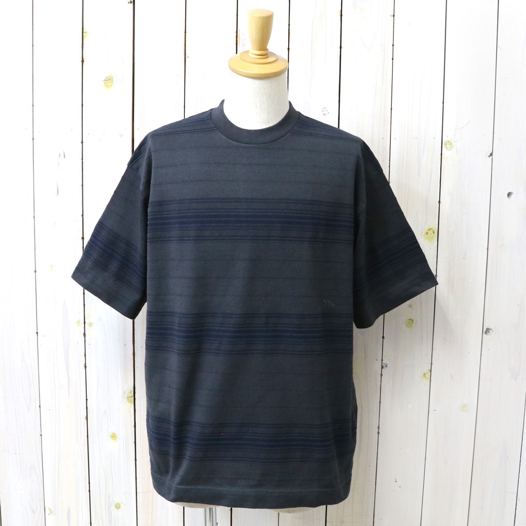【SALE30%OFF】nanamica : Stripe Tee (Charcoal)