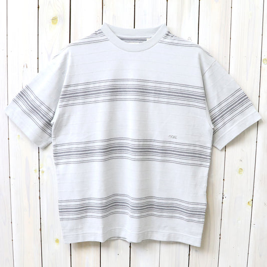 【SALE30%OFF】nanamica : Stripe Tee (Light Gray)