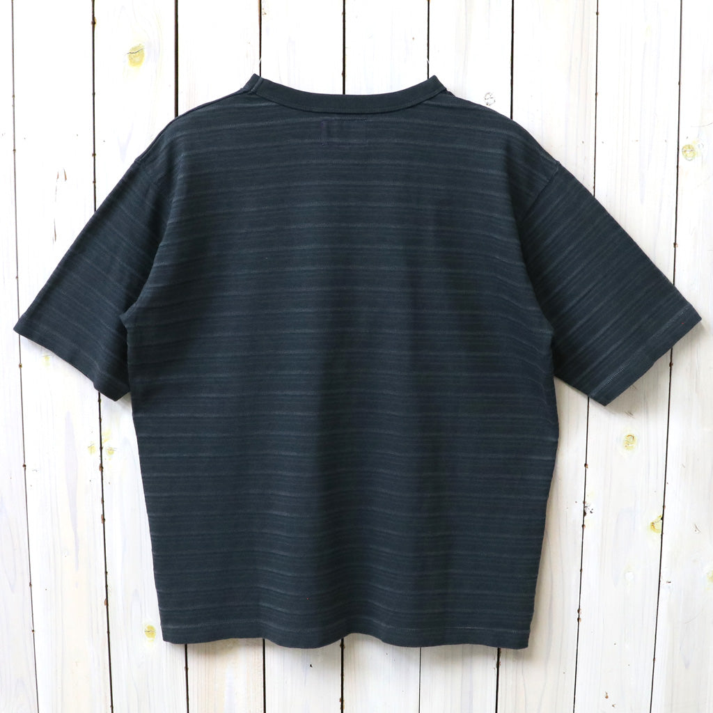 THE NORTH FACE PURPLE LABEL : Garment Dyed Jacquard Field Tee (Asphalt Gray)