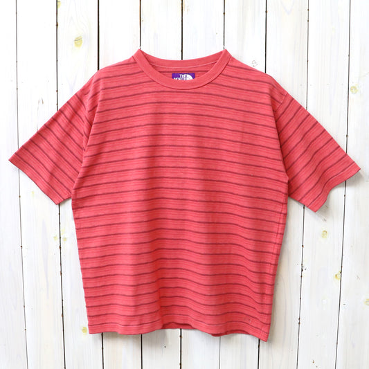 THE NORTH FACE PURPLE LABEL : Garment Dyed Jacquard Field Tee (Red)