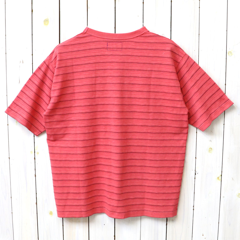 THE NORTH FACE PURPLE LABEL : Garment Dyed Jacquard Field Tee (Red)