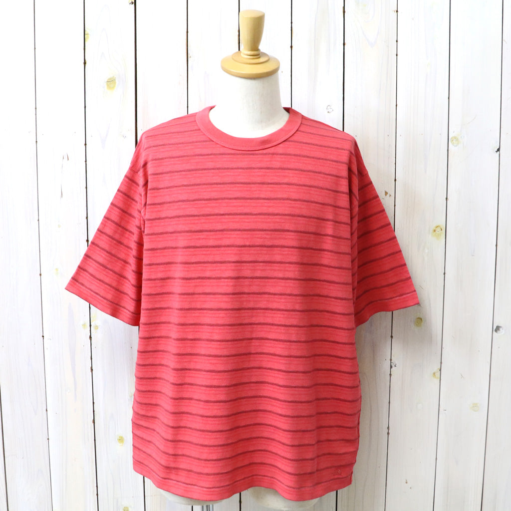 THE NORTH FACE PURPLE LABEL : Garment Dyed Jacquard Field Tee (Red)