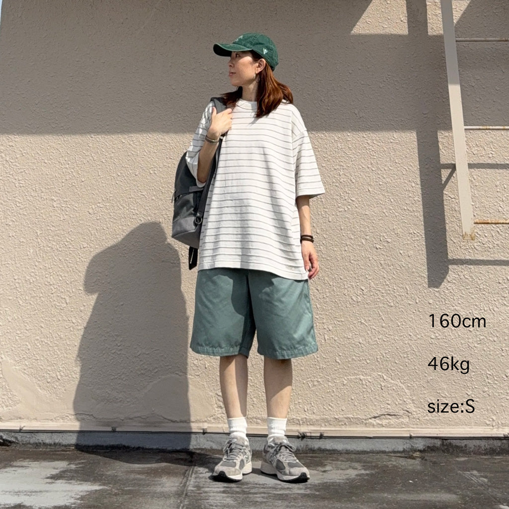THE NORTH FACE PURPLE LABEL : Garment Dyed Jacquard Field Tee (Stone)