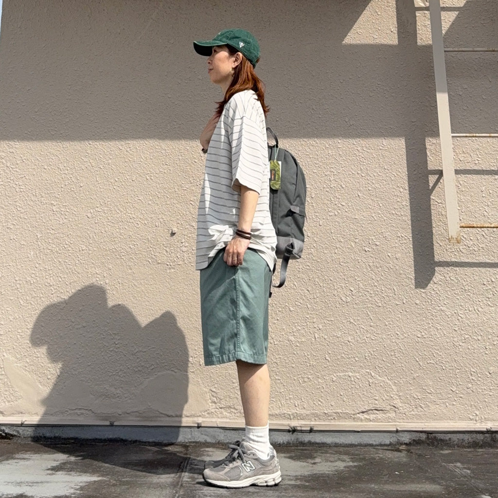 THE NORTH FACE PURPLE LABEL : Garment Dyed Jacquard Field Tee (Stone)