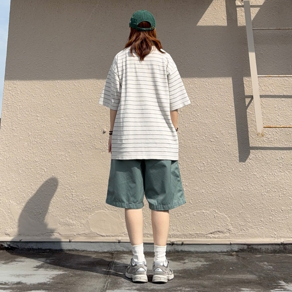 THE NORTH FACE PURPLE LABEL : Garment Dyed Jacquard Field Tee (Stone)