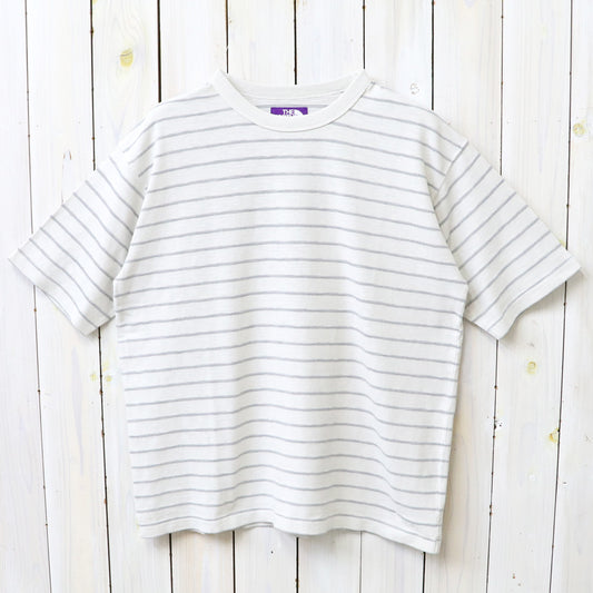 THE NORTH FACE PURPLE LABEL : Garment Dyed Jacquard Field Tee (Stone)