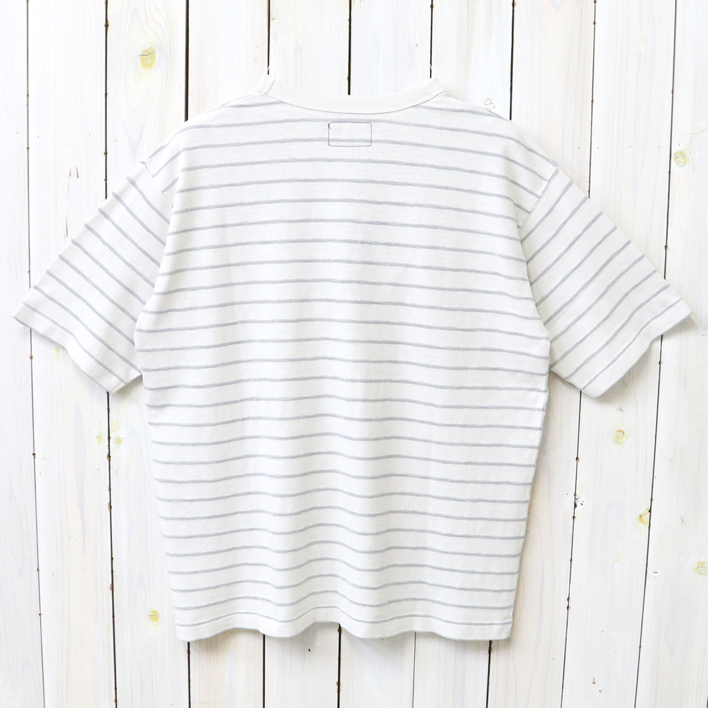 THE NORTH FACE PURPLE LABEL : Garment Dyed Jacquard Field Tee (Stone)