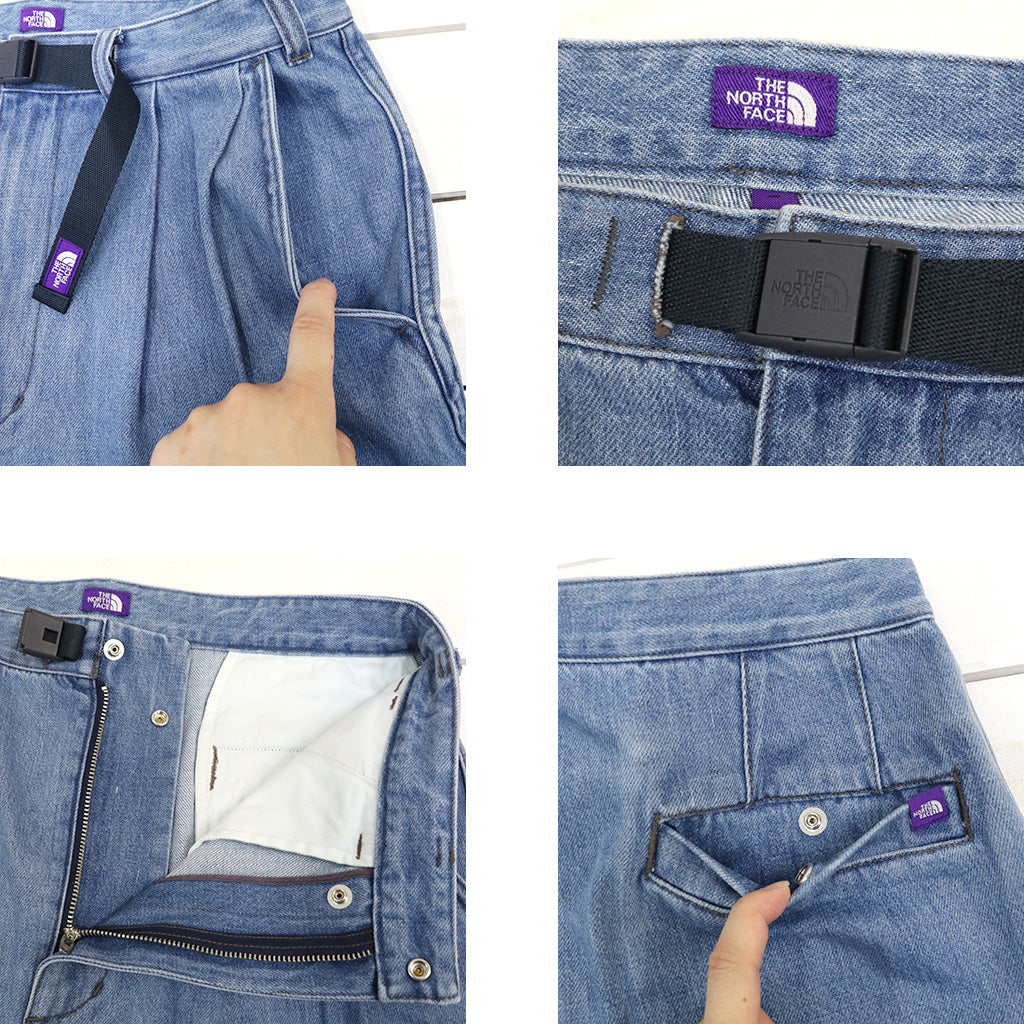 THE NORTH FACE PURPLE LABEL : Denim Tuck Field Shorts (Indigo Bleach)