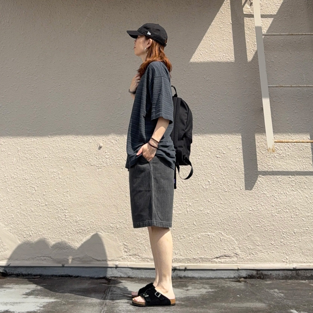 THE NORTH FACE PURPLE LABEL : Denim Tuck Field Shorts (Gray)