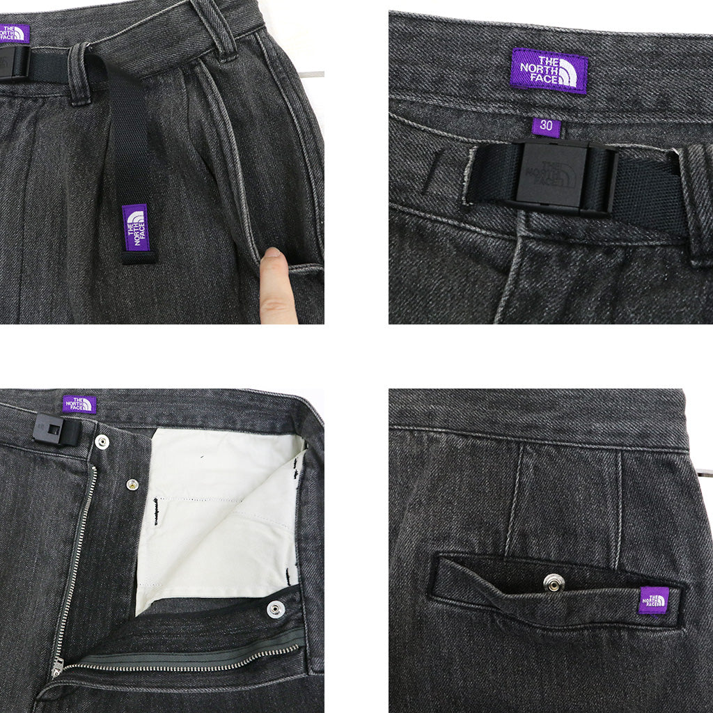 THE NORTH FACE PURPLE LABEL : Denim Tuck Field Shorts (Gray)