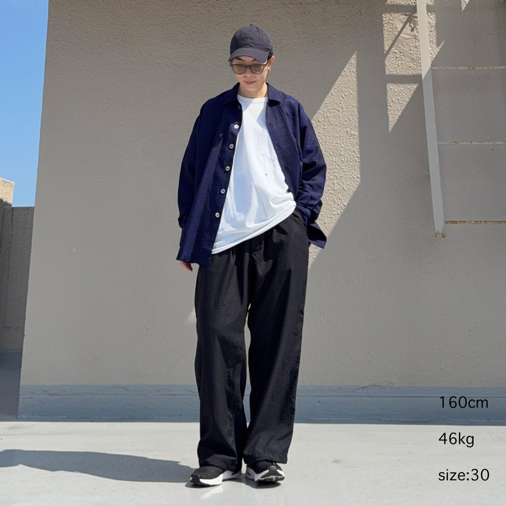 THE NORTH FACE PURPLE LABEL : Nylon Twill Wide Field Pants (Black)