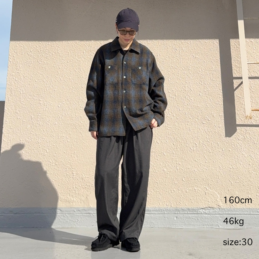 THE NORTH FACE PURPLE LABEL : Nylon Twill Wide Field Pants (Asphalt Gray)