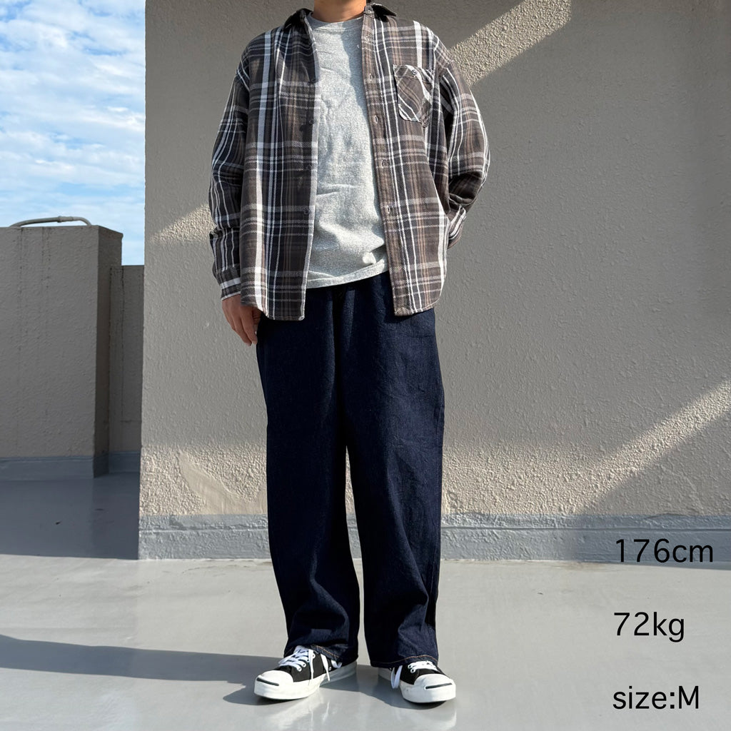 THE NORTH FACE PURPLE LABEL : Flannel Plaid Field Shirt (Asphalt Gray)