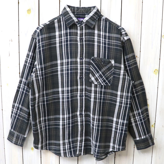 THE NORTH FACE PURPLE LABEL : Flannel Plaid Field Shirt (Asphalt Gray)