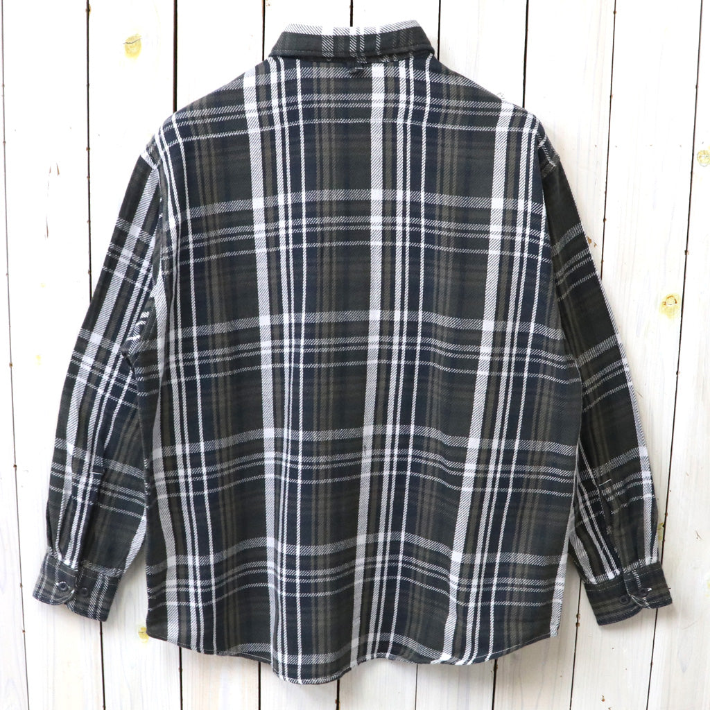 THE NORTH FACE PURPLE LABEL : Flannel Plaid Field Shirt (Asphalt Gray)