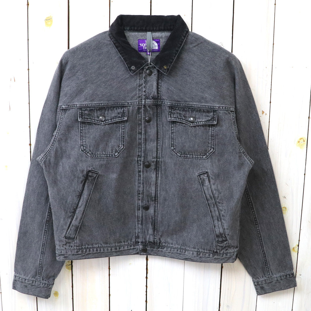 THE NORTH FACE PURPLE LABEL : Linen Cotton Denim Field Jacket (Gray)