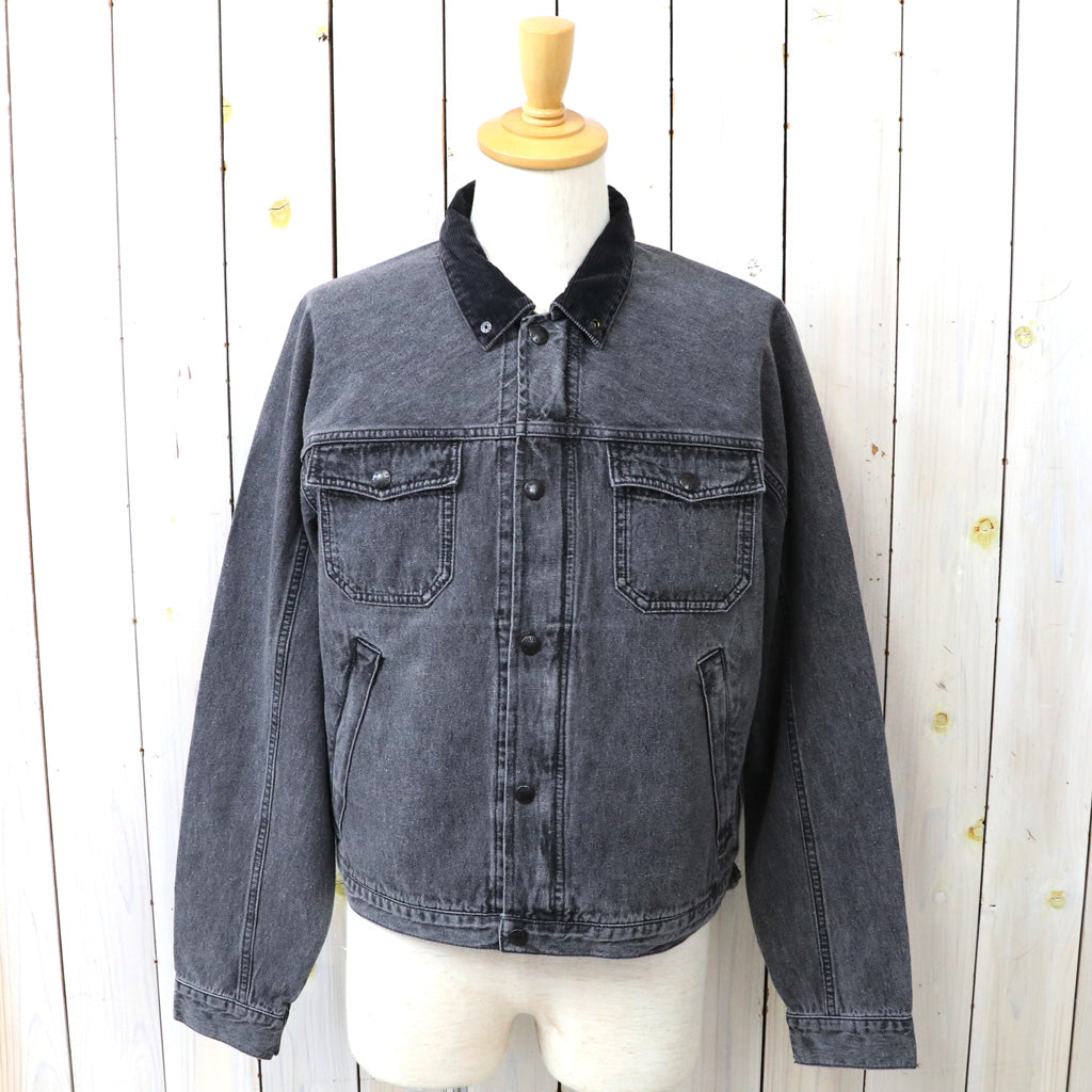 THE NORTH FACE PURPLE LABEL : Linen Cotton Denim Field Jacket (Gray)