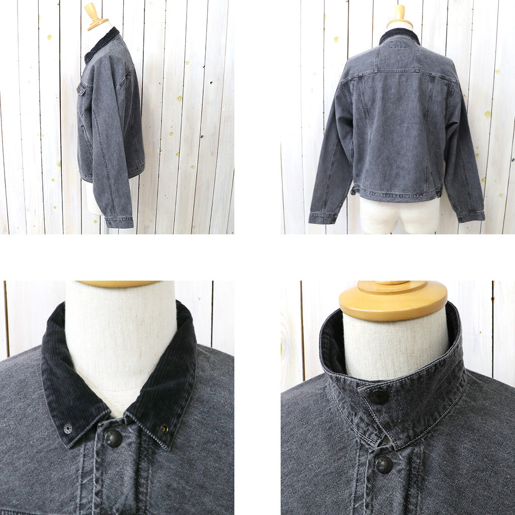 THE NORTH FACE PURPLE LABEL : Linen Cotton Denim Field Jacket (Gray)