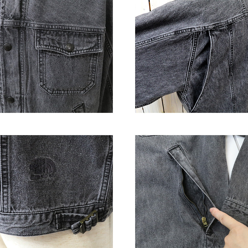THE NORTH FACE PURPLE LABEL : Linen Cotton Denim Field Jacket (Gray)