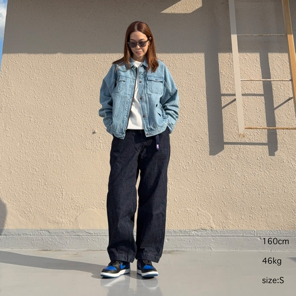 THE NORTH FACE PURPLE LABEL : Linen Cotton Denim Field Jacket (Indigo Bleach)
