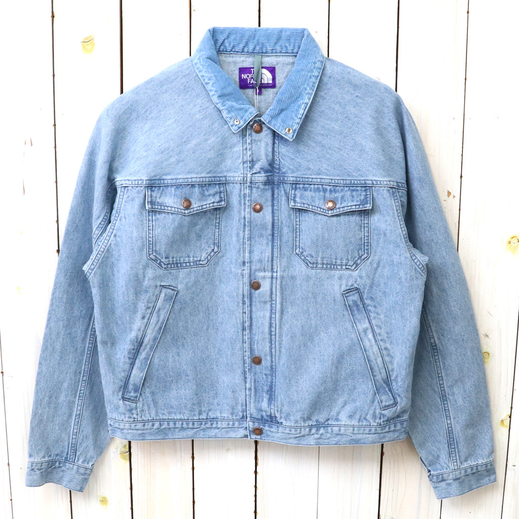 THE NORTH FACE PURPLE LABEL : Linen Cotton Denim Field Jacket (Indigo Bleach)