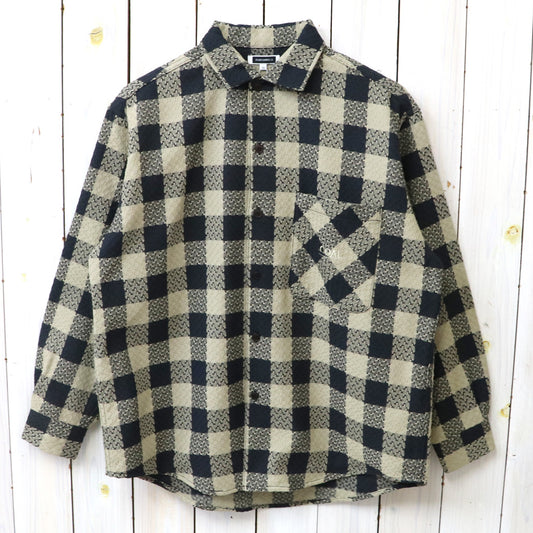 nanamica : OOAL Block Check Jacquard Shirt (Beige)