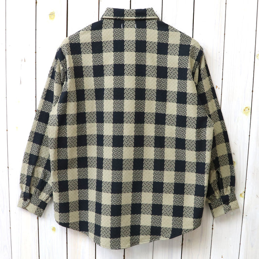 nanamica : OOAL Block Check Jacquard Shirt (Beige)