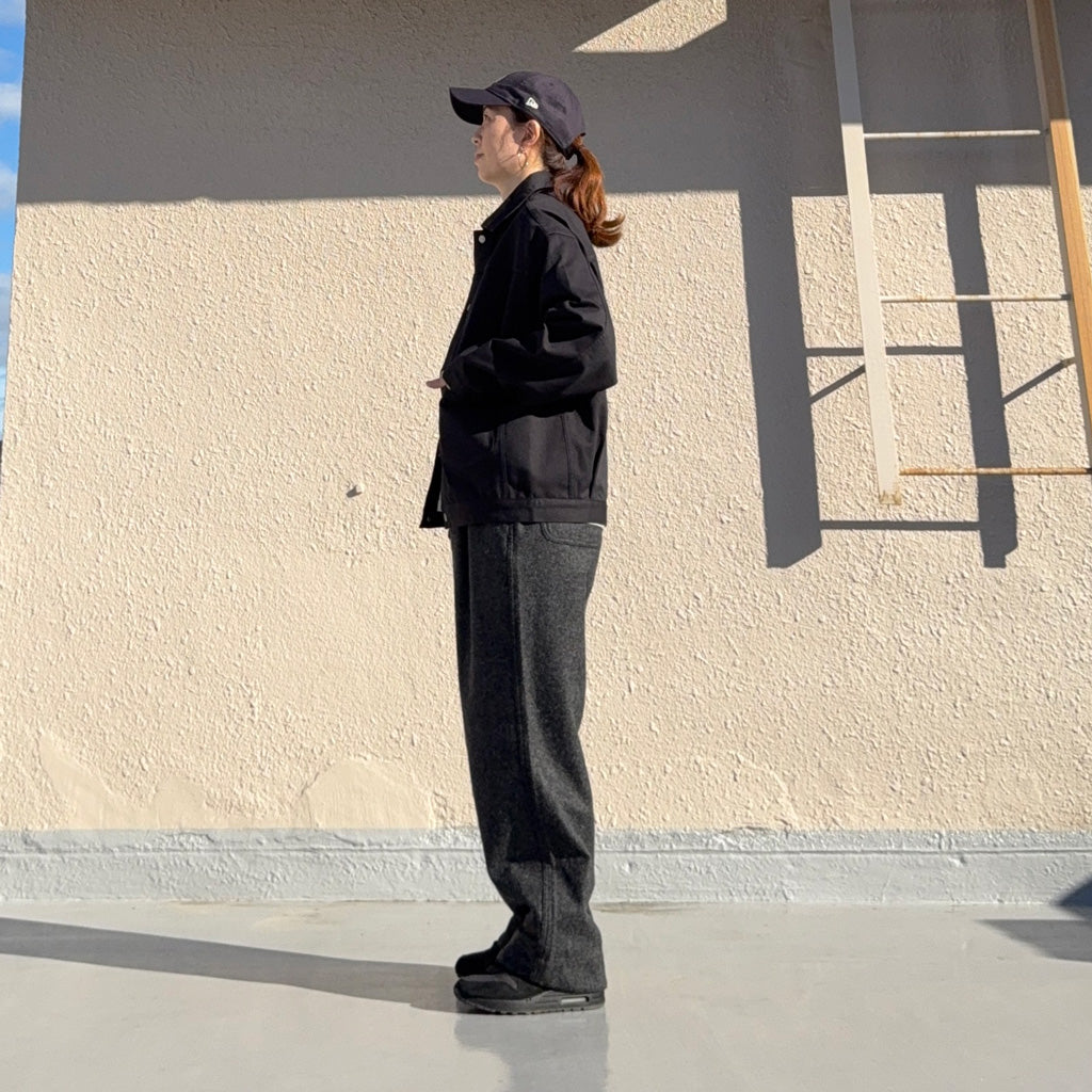 nanamica : Wool Nylon Melton Pants (Charcoal)