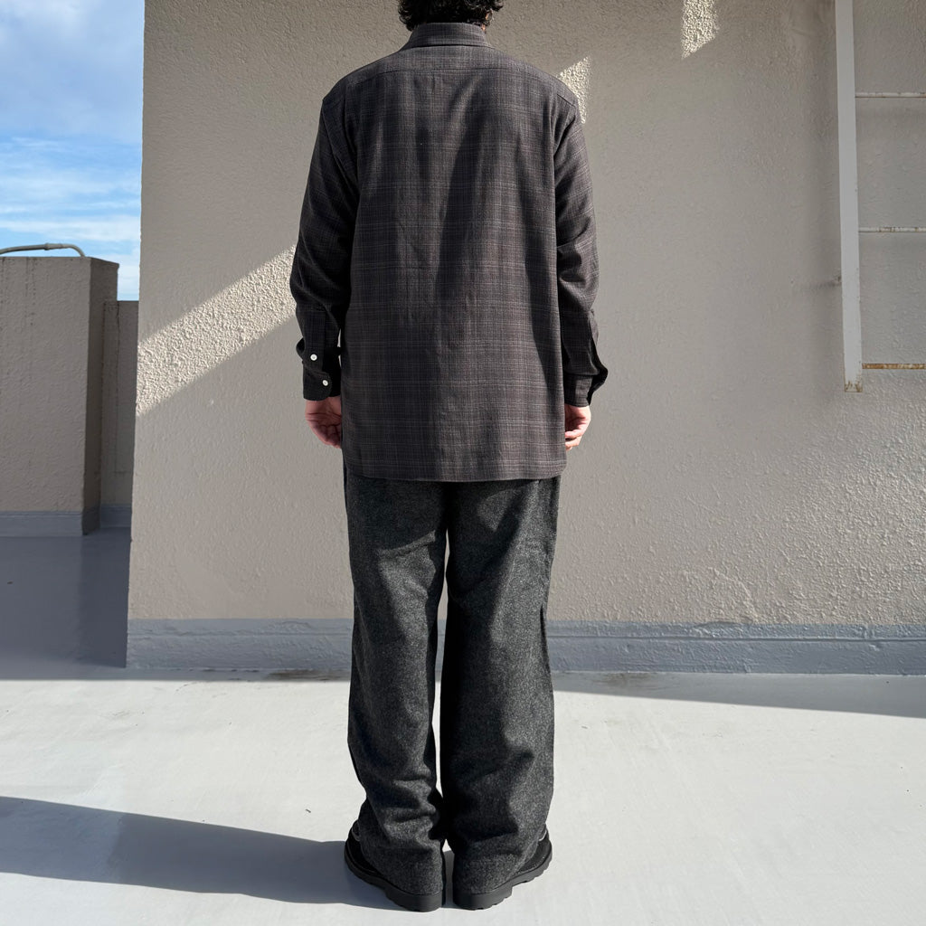 nanamica : Wool Nylon Melton Pants (Charcoal)