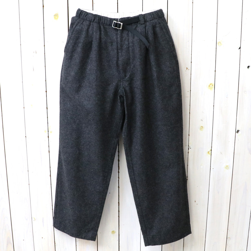 nanamica : Wool Nylon Melton Pants (Charcoal)
