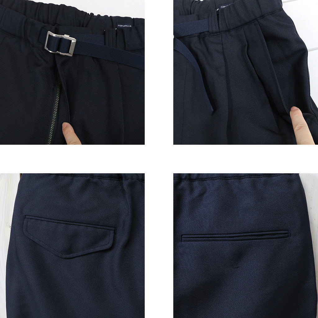 nanamica : Polyester Twill Club Pants (Dark Navy)
