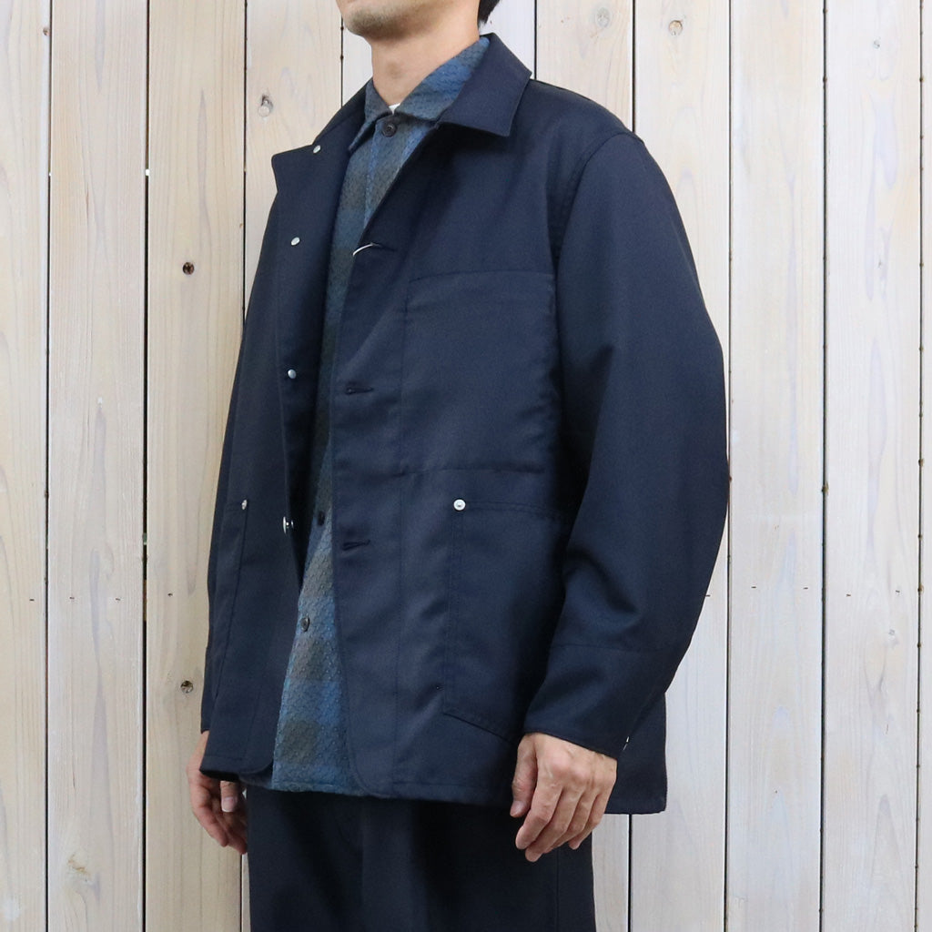 nanamica : Polyester Twill Coverall Jacket (Dark Navy)