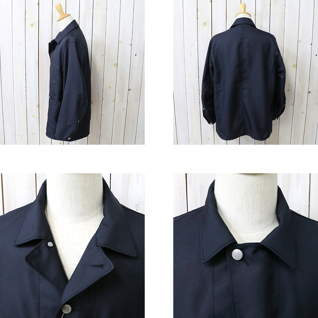 nanamica : Polyester Twill Coverall Jacket (Dark Navy)