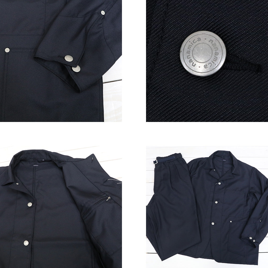 nanamica : Polyester Twill Coverall Jacket (Dark Navy)