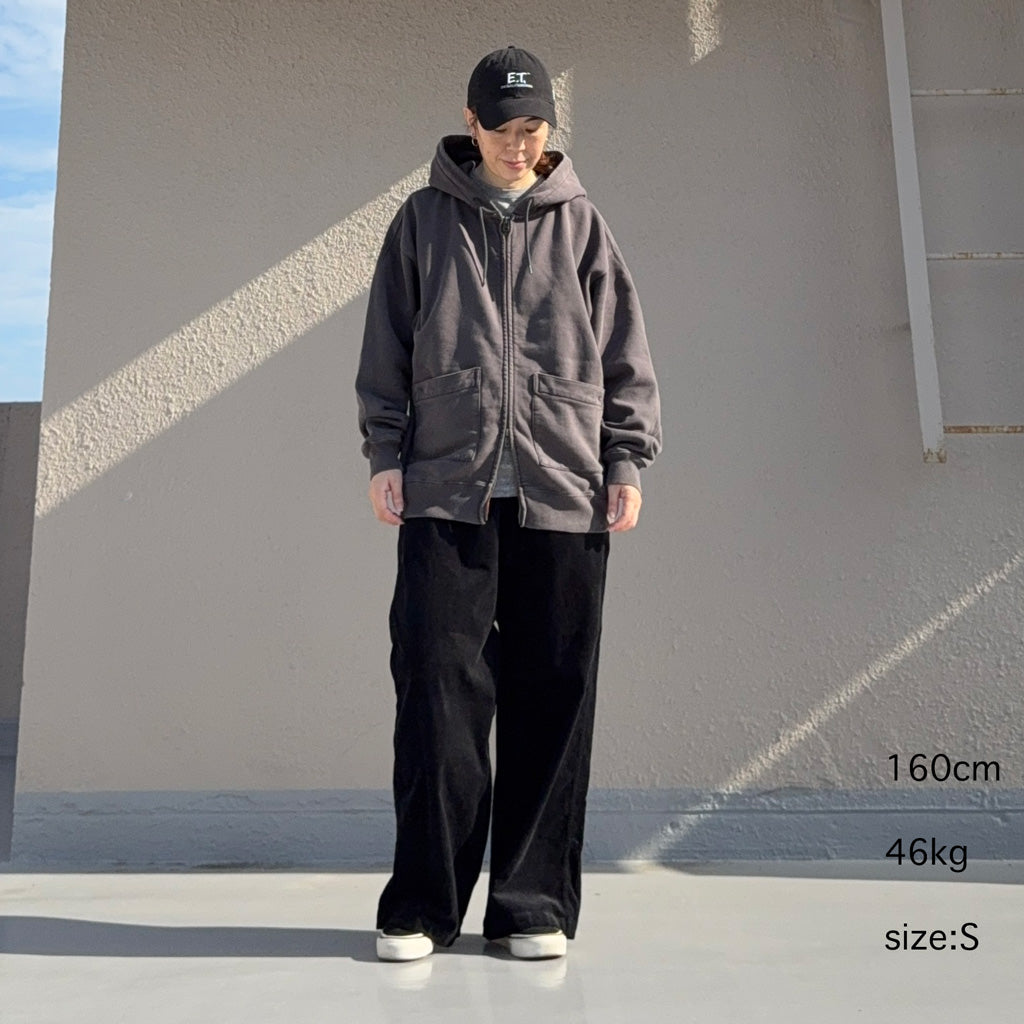 THE NORTH FACE PURPLE LABEL : Garment Dyed Field Zip Up Hoodie (Asphalt Gray)