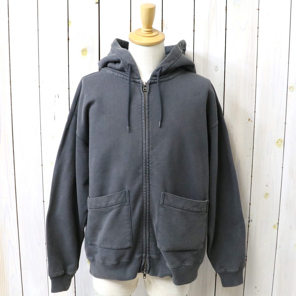 THE NORTH FACE PURPLE LABEL : Garment Dyed Field Zip Up Hoodie (Asphalt Gray)