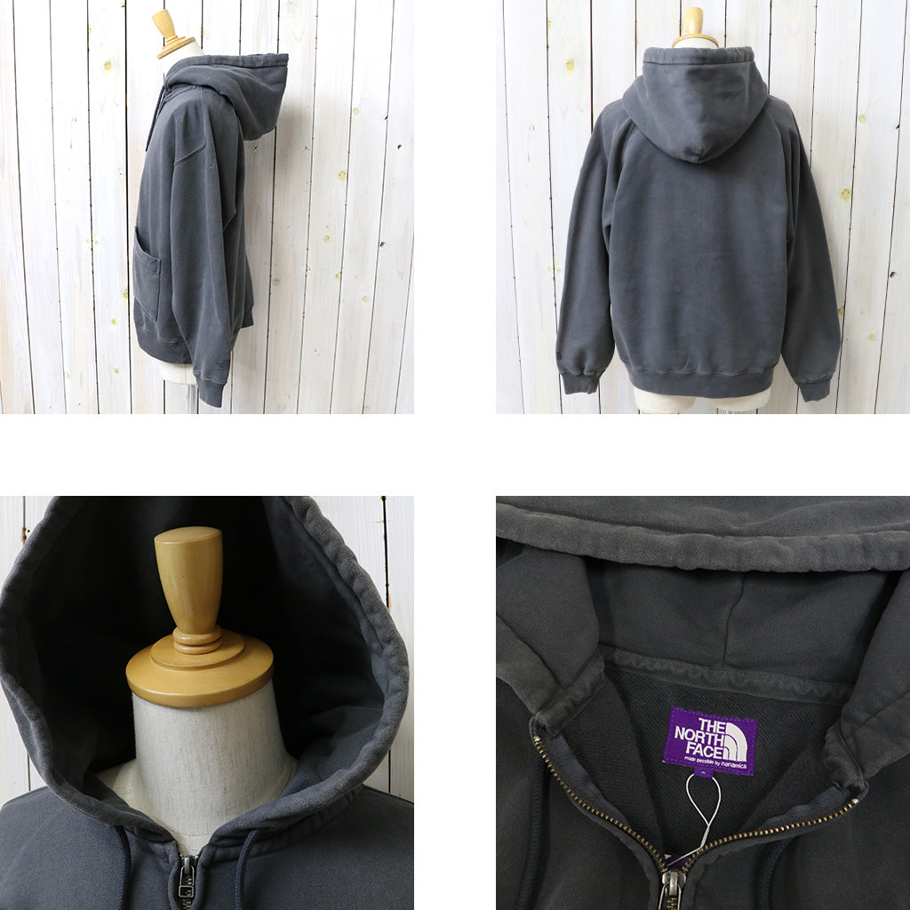 THE NORTH FACE PURPLE LABEL : Garment Dyed Field Zip Up Hoodie (Asphalt Gray)